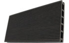 Composite Black decking grooved effect