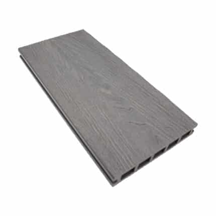 Grey decking wood side